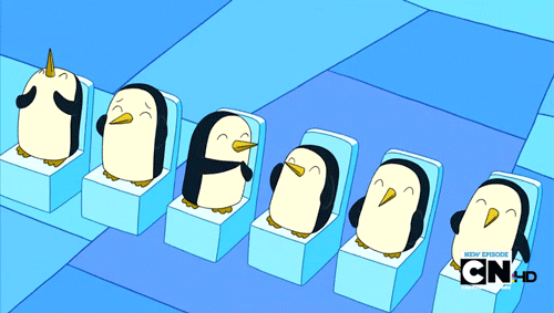 Adventure Time-Penguin Applause.gif