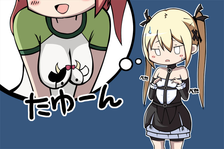 Dead or Alive Chibi Honoka and Marie Rose fan art.jpg
