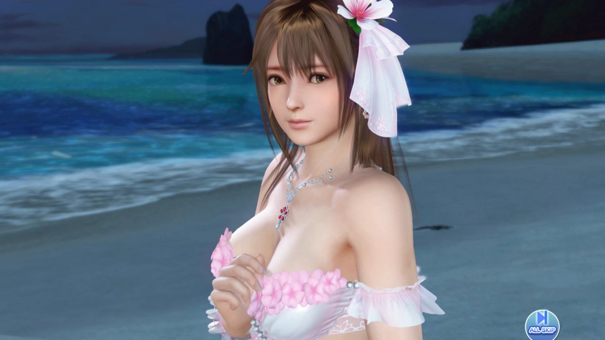 DoAX-Venus-Vacation-Misaki-Birthday-2021-Flower-Sequence-(Bouquet-Hibiscus-SSR)-with-lotions.jpg