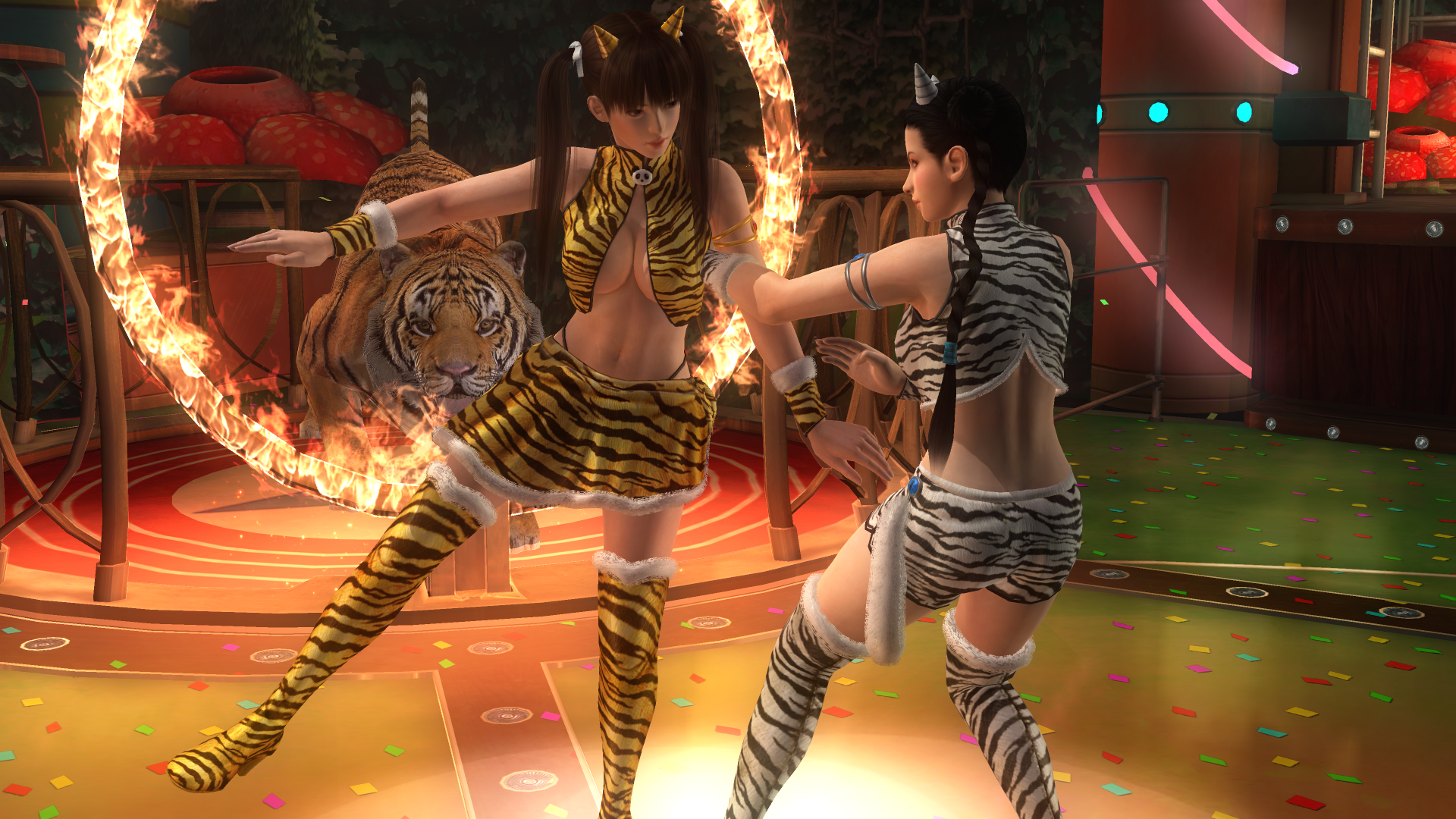 Leifang and Pai - two tigress (and one real tiger).png