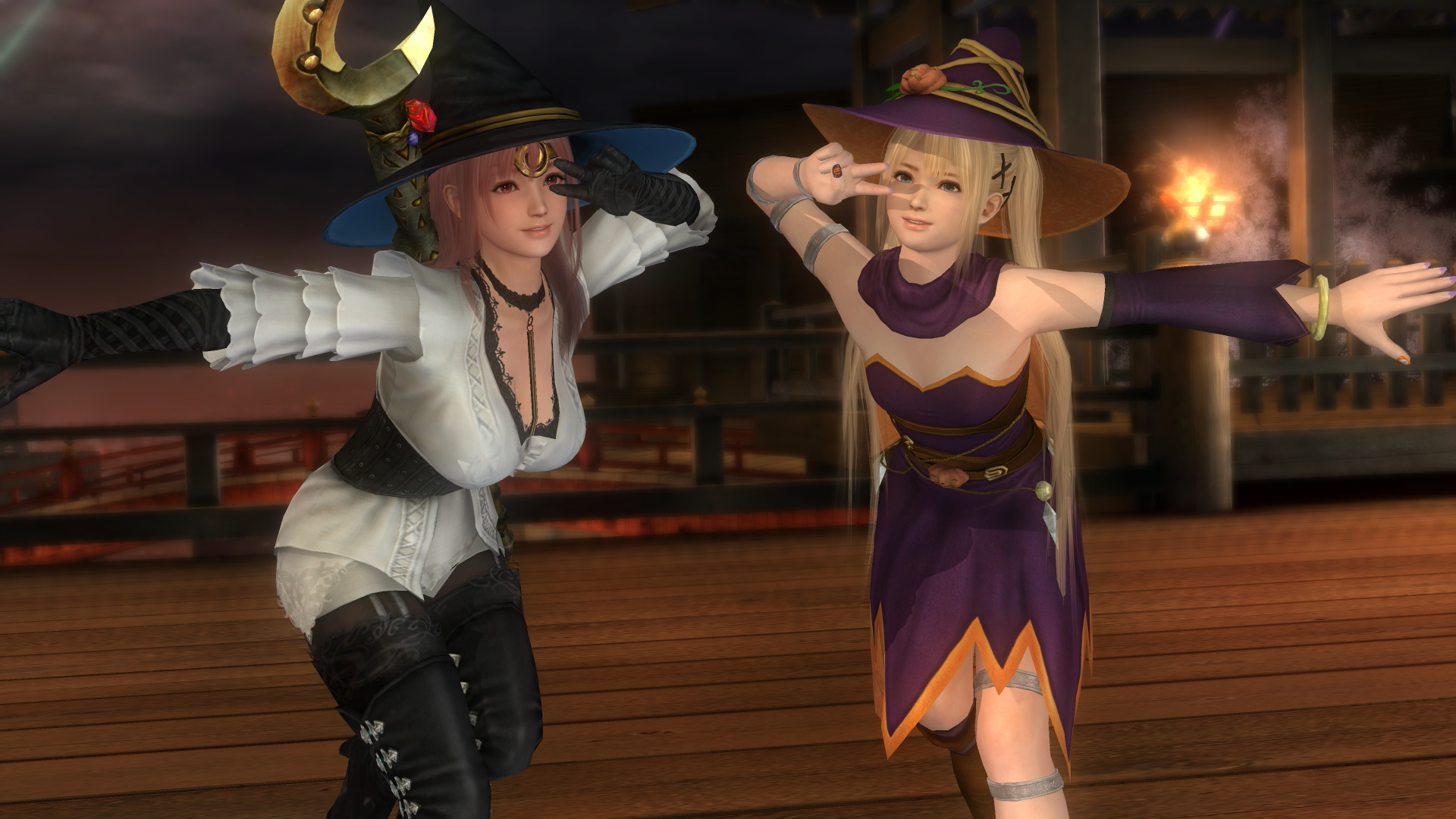 Marie Rose and Honoka - witches.png