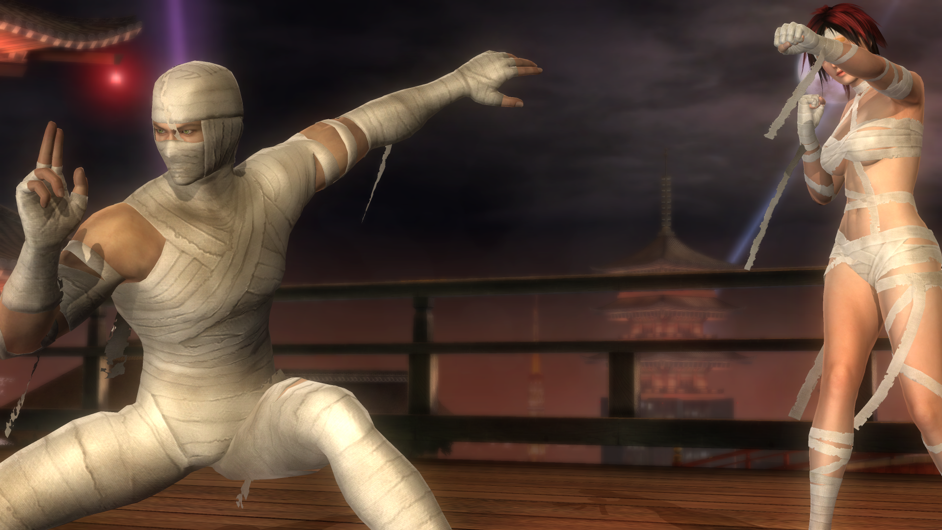 Ryu Hayabusa and Mila - mummies.png
