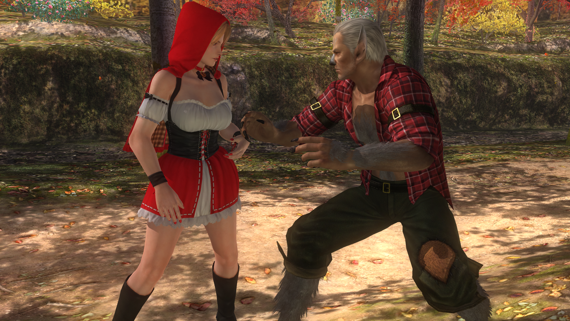 Tina Armstrong and Leon - Little Red Riding Hood and the Big Bad Wolf.png